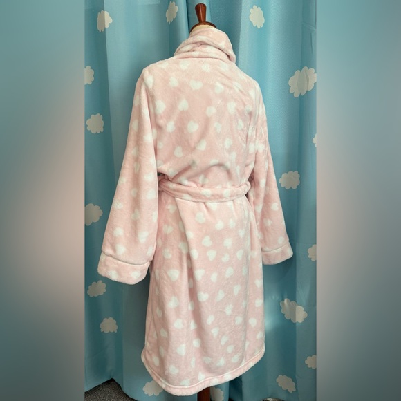 Kate Spade pink hearts soft plush bathrobe. L - Picture 6 of 8
